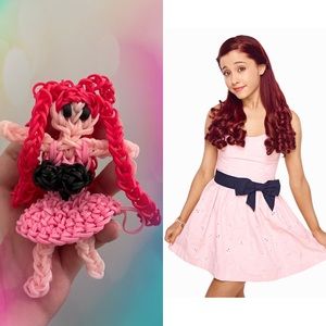 Rainbowloom cat valentine figurine